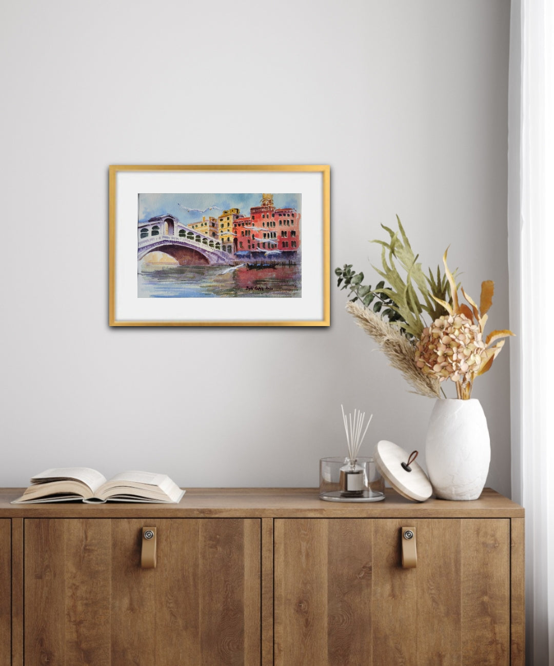 PONTE DI RIALTO CON GABBIANI