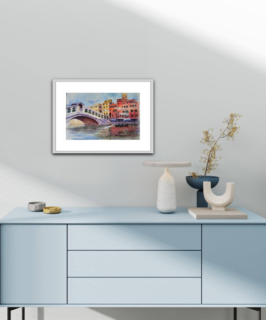 PONTE DI RIALTO CON GABBIANI