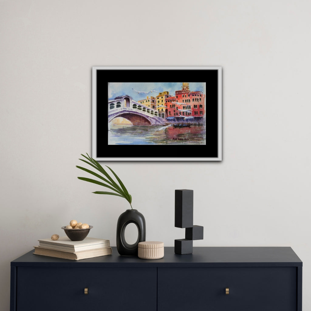 PONTE DI RIALTO CON GABBIANI