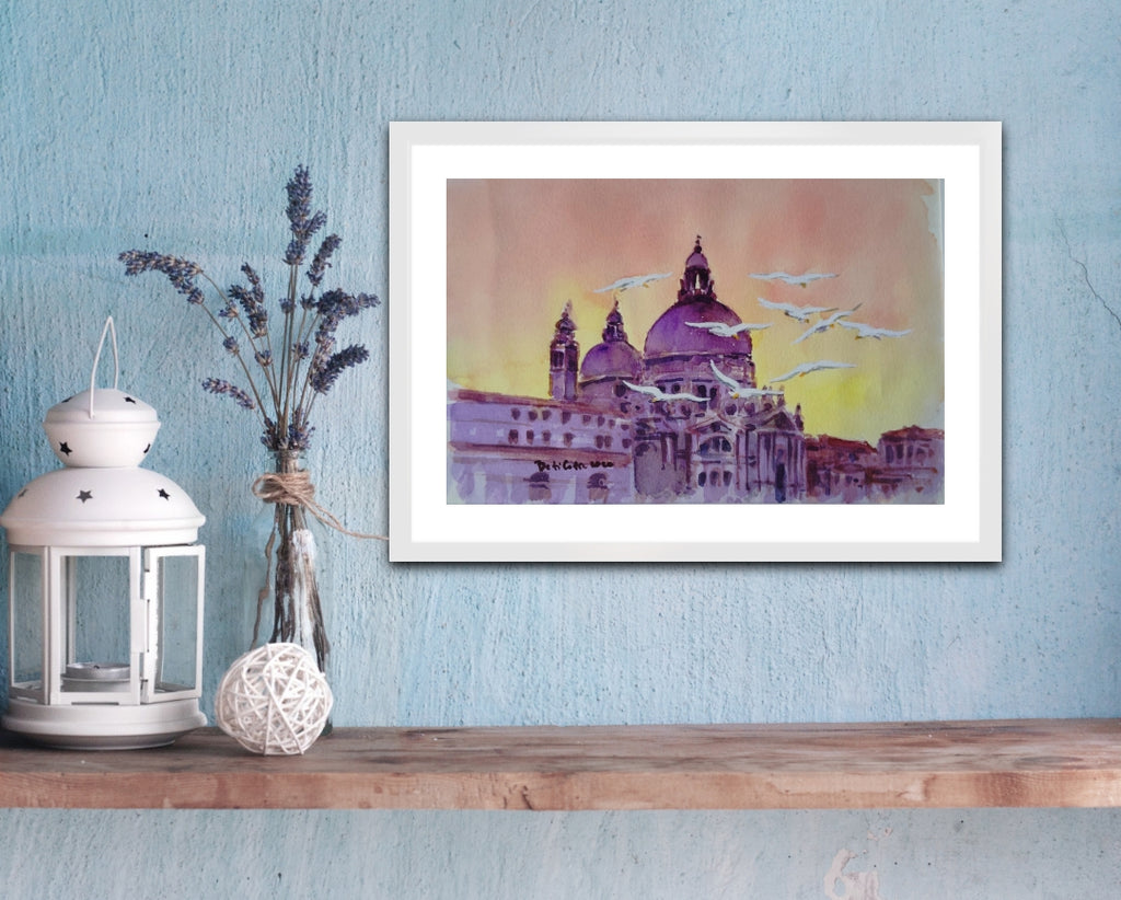 CHIESA DELLA SALUTE CON GABBIANI
