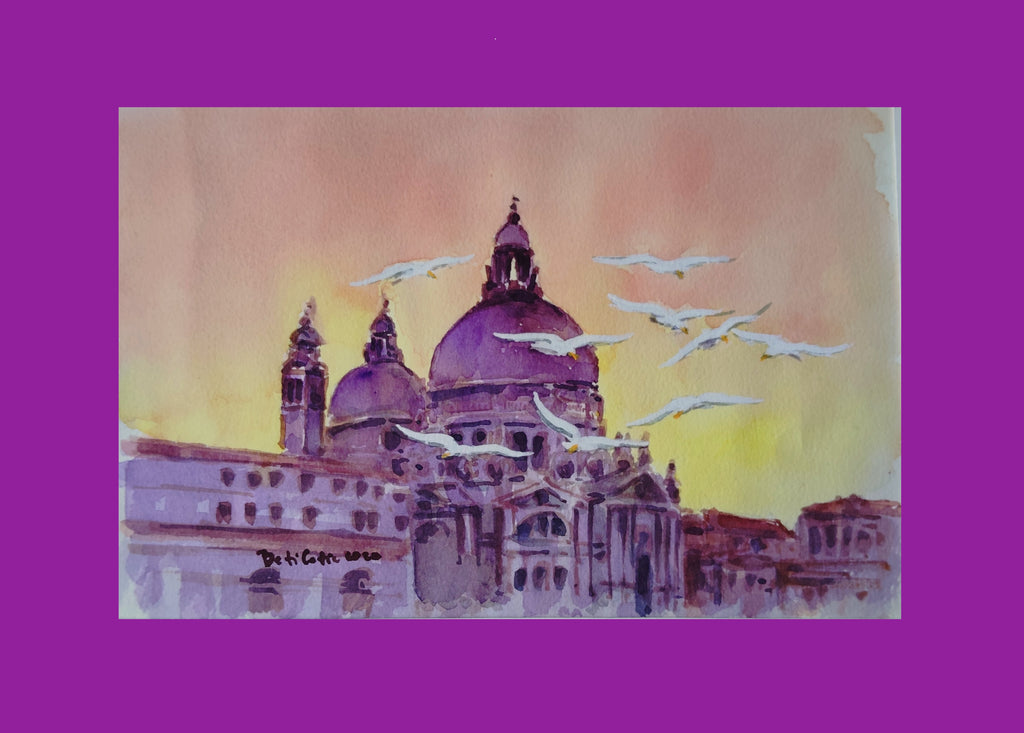 CHIESA DELLA SALUTE CON GABBIANI